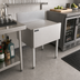 Thumbnail image #3 for Top Shelf TS Series 27-Inch Freestanding Stainless Steel Underbar Drainboard