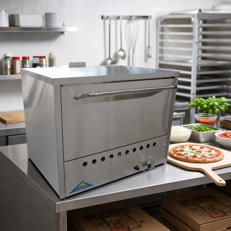 Product image #2 for Comstock-Castle Countertop Gas Pizza Oven with 2 Hearth Decks, 30,000 BTU