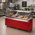 Thumbnail image #2 for Dinex Reflections Solid Top Mobile Modular Serving Counter, Enclosed Base, 28 x 30 x 36 Inches, Stainless Steel Top