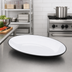 Thumbnail image #3 for American Metalcraft 21-1/2 Inch Oval Melamine Serving Platter, Black/White