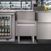 Thumbnail image #2 for Glastender ACB-16 Underbar Add-On Cabinet Base with One Hinged Door, 16-Inch Wide