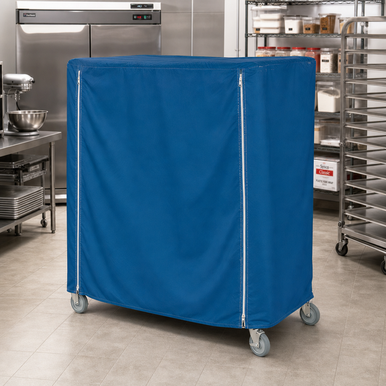 Product image #2 for Metro Waterproof Vinyl-Nylon Coated Cart Cover for 48 x 18 x 54-Inch Queen Mary & Banquet Cart