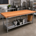 Thumbnail image #2 for Boos Block American Cherry Edge Grain Kitchen Countertop, 108 x 27 x 3 Inches, Penetrating Oil Finish