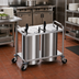 Thumbnail image #2 for Atlas Metal MOPD3-12 Mobile Open Frame Unheated 3-Stack Plate Dispenser for 12 Inch Dishes