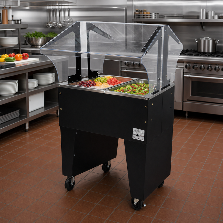 Product image #2 for Advance Tabco Triumph (Supreme) Ice-Cooled Portable Food Buffet Table, 2-Pan, Open Base