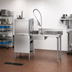 Thumbnail image #2 for Eagle Group Straight Soiled Dishtable with Pre-Rinse Sink, 48 x 30 x 43-1/2 Inches, Right-to-Left Operation