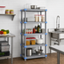 Thumbnail image #2 for Millenia Gray Polymer Starter Shelving Unit with 5 Louvered Shelves, 36 Inch W x 21 Inch D x 50 Inch H