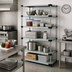 Thumbnail image #2 for Quantum Stationary Solid Shelving Starter Kit, 54 Inch Wide x 24 Inch Deep x 74 Inch High, 5-Shelf, 304 Stainless Steel
