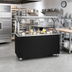 Thumbnail image #2 for 2-Series Affordable Portable 46-Inch Mobile Utility Station with Solid Base, Stainless Steel Top, and Buffet Breath Guard