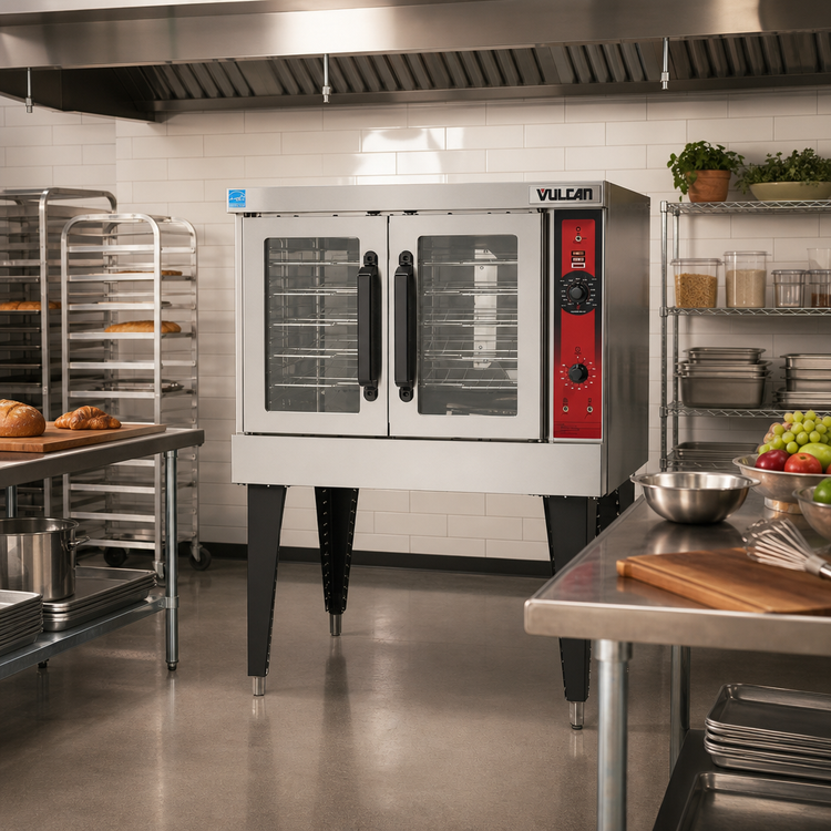 Product image #3 for Vulcan VC6ED Single-Deck Bakery-Depth Electric Convection Oven with Solid State Controls
