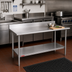 Thumbnail image #2 for Duke Supreme 30-Inch x 24-Inch Stainless Steel Work Table with 5-Inch Riser and Undershelf