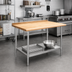 Thumbnail image #2 for Serv-Ware 48 Inch Wood Top Work Table with Turn-Up Back, 30 Inch Deep