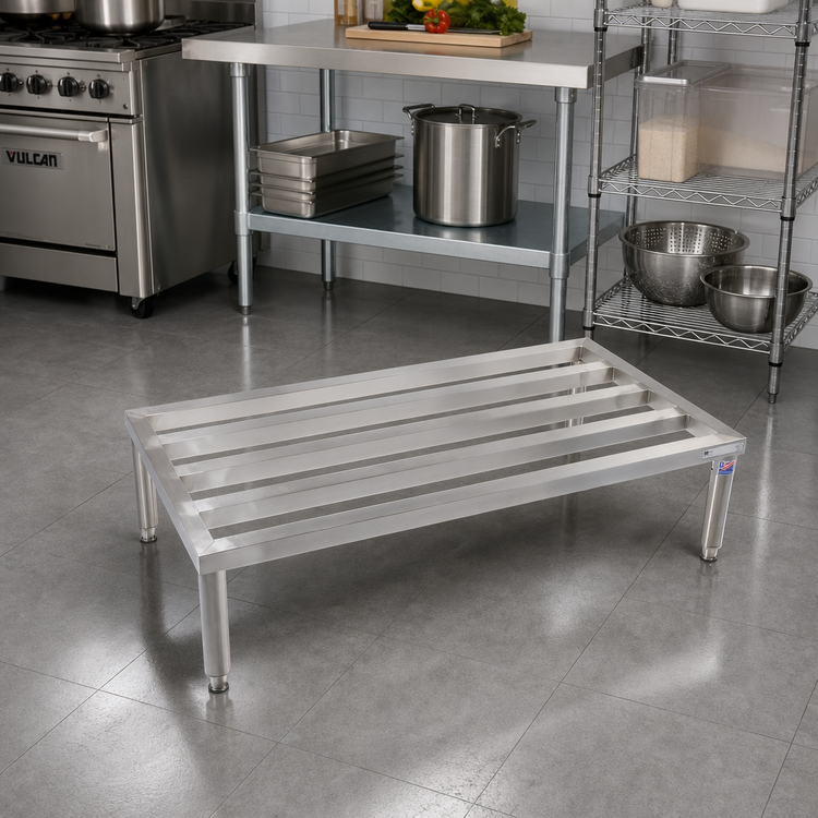Product image #3 for John Boos Stainless Steel 1-Tier Dunnage Rack, 34 x 30 x 12 Inches