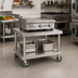 Thumbnail image #2 for Vulcan Universal Stainless Steel Counter Model Equipment Stand with 1/2-Inch Marine Edge, Undershelf, and 5-Inch Casters, 26 Inch W x 24 Inch H