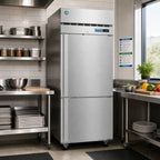 Thumbnail image #2 for Hoshizaki Steelheart R1A-HSL One-Section Reach-In Refrigerator, 23.1 Cu. Ft., Half-Height Solid Left-Hinged Doors, Stainless Steel