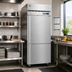 Thumbnail image #2 for Hoshizaki Steelheart One-Section Reach-In Refrigerator with Half-Height Solid Left-Hinged Doors, 23.1 Cu. Ft.