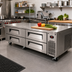 Thumbnail image #2 for Turbo Air Super Deluxe 72-Inch 4-Drawer Chef Base Refrigerator, Side-Mounted Self-Contained, Stainless Steel, 115V