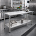 Thumbnail image #2 for Eagle Group Budget Series 84 x 24-Inch 430 Stainless Steel Work Table with Adjustable Undershelf
