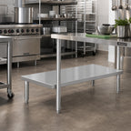 Thumbnail image #2 for Eagle Group 605376-X Dishtable Undershelf, 48"W x 24-1/8"D, 18-Gauge 400 Series Stainless Steel