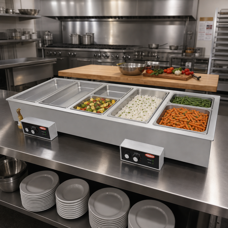Product image #2 for Hatco HWBI-4M Drop-In Modular/Ganged Heated Well, 4 Full-Size Pan Capacity, Wet or Dry