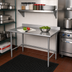 Thumbnail image #2 for Eagle Group BlendPort® Budget Series 48-Inch x 30-Inch 430 Stainless Steel Work Table with 4-1/2-Inch Backsplash