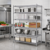 Thumbnail image #2 for Eagle Redipak 5-Tier Stationary Wire Shelving Unit, 60W x 24D x 63H, Hybrid Epoxy Finish