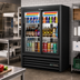 Thumbnail image #2 for True 2-Section Pass-Thru Narrow-Depth Glass Door Merchandiser Refrigerator with Sliding Doors, LED Lighting, and R290 Refrigerant
