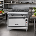 Thumbnail image #2 for Vulcan V Series V4B36B 36-Inch Heavy Duty 4-Burner Gas Range with Cabinet Base