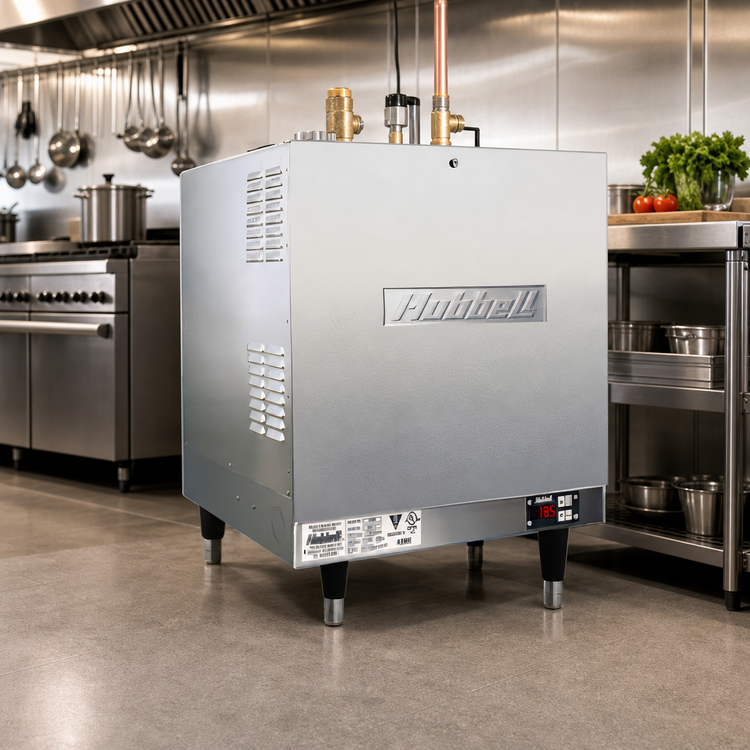 Product image #2 for Floor Model Electric Booster Heater with 16-Gallon Stainless Steel Storage Tank, 30 kW
