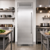 Thumbnail image #2 for True Residential 30-Inch One-Section Upright Reach-In Freezer Column with Solid Stainless Steel Door