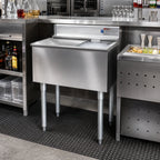 Thumbnail image #2 for Eagle Group 2200 Series B2IC-22 Underbar Ice Bin/Cocktail Unit, 63 lb Capacity, 8" Deep Liner, Sliding Cover, No Cold Plate, 24"W x 24"D