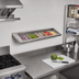 Thumbnail image #3 for BK Resources 36-Inch Wall-Mount Angled Ingredient Shelf for (5) 1/6 Pans