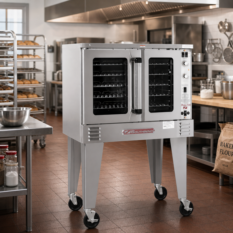 Product image #2 for Southbend Platinum Single-Deck Bakery-Depth Gas Convection Oven with Independent Doors