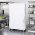 Thumbnail image #2 for Wire Cart Cover for 24 x 48 x 74 Inch Wire Carts, 400 Denier White Nylon, Velcro Flap