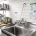 Thumbnail image #2 for T&S Brass B-0667-POLM Adjustable Wall-Mount Service Sink Faucet with Vacuum Breaker Nozzle and Pail Hook