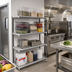Thumbnail image #2 for Cambro Camshelving Elements XTRA 4-Tier Stationary Add-On Polymer Shelving Unit, 18 x 30 x 84 Inches, Vented, Speckled Gray