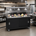 Thumbnail image #2 for 2-Series Affordable Portable™ Mobile Utility Station with Stainless Steel Top, Breath Guard, and Sliding Door Storage Base