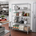 Thumbnail image #2 for Redipak 4-Tier Stationary Wire Shelving Unit, 60W x 24D x 74H, Chrome Finish