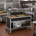 Thumbnail image #2 for Atlas Metal CAHC-4 Dual Temperature 4-Pan Mobile Hot/Cold Food Serving Counter