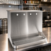 Thumbnail image #2 for Micro Matic USA SB420 Underbar 4-Faucet Glycol-Cooled Draft Beer Dispenser Shell with Drip Tray, Brushed Stainless Steel