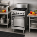 Thumbnail image #2 for Bistro JBR-2-12G-24 24-Inch Gas Restaurant Range with (2) Open Burners & 12-Inch Griddle