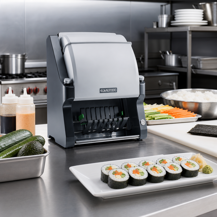 Product image #3 for AUTEC Maki Cutter ASM260A Countertop Norimaki Sushi Roll Cutter