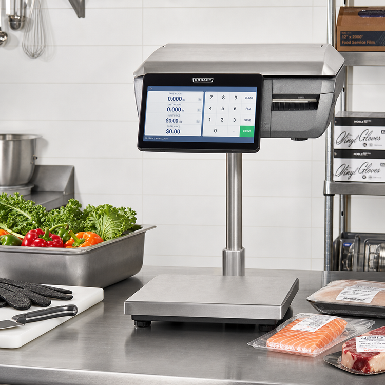 Product image #2 for Hobart Weigh/Wrap GTSP-DA Printer-Only Portion Control Food Scale with 10.1-Inch Operator Display