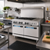 Thumbnail image #2 for Turbo Air Radiance 48-Inch Commercial Gas Range with 6 Open Burners, 12-Inch Griddle, and 2 Standard Ovens
