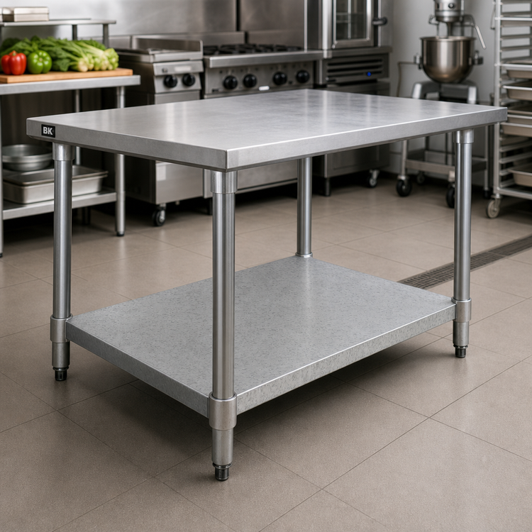 Product image #2 for BK Resources VTS-3636 Galvanized Steel Undershelf for 36-Inch x 36-Inch Work Table