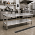 Thumbnail image #2 for Omcan 72 Inch x 24 Inch Stainless Steel Undershelf for 19140 Worktable