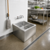 Thumbnail image #2 for John Boos Floor-Mounted Stainless Steel Mop Sink with 24 x 24 x 12 Inch Compartment