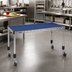 Thumbnail image #2 for Eagle Group QuadPlus Solid Blue Polymer Shelf Mat with Chrome Quad-Adjust Frame, 42 x 21 Inches