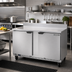 Thumbnail image #2 for Beverage-Air 60-Inch Two-Section Worktop Freezer with Solid Doors and Foamed-In-Place Backsplash