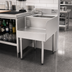 Thumbnail image #2 for 2200 Series 18-Inch Wide Underbar Blender/Dump Sink Modular Add-On Station with Faucet, Basket Drain, and Duplex Receptacle